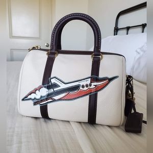 Coach Upcrafted Ruby Satchel 25 with Rexy Charm New